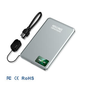 Batterie externe ultra-fine en alliage d'aluminium LF16TFT 3-en-1, 10000mAh, 15W, charge rapide magnétique sans fil pour téléphones, tablettes, ordinateurs portables - Product Image 2