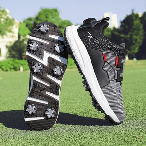Chaussures de golf unisexes en mesh avec semelle extérieure en caoutchouc et semelle intermédiaire en EVA, design respirant à enfiler pour hommes et femmes - Product Image 2