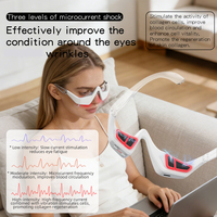 Appareil de beauté oculaire 3D portable, machine de lifting par micro-courant pour les cernes et les rides, masseur instrumentaire en forme de lunettes, US