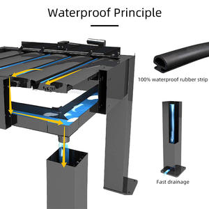 Pergola électrique QINGYING en aluminium pour jardin extérieur - Product Image 5
