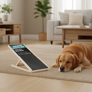 Rampe pour chien Pyelestay 39,4 x 15,7 pouces en bois de sapin massif gris, accessoires pour animaux de compagnie - Product Image 2