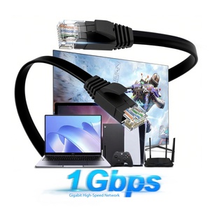 Câble réseau Cat6a UTP en gros, 26AWG, cuivre nu, RJ45, gaine PVC, longueur personnalisée, cordon de raccordement LAN, OEM disponible - Product Image 1