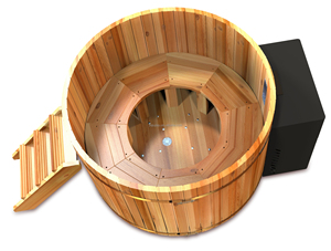 Cèdre Amoureux chauffage électrique de haute qualité ja cuzzi extérieur cèdre 6 personnes bain à remous en bois - Product Image 2