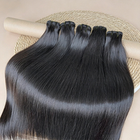 Livraison Rapide Cheveux Humains Brésiliens de Qualité Supérieure 12A, Bundles Vierges Non Traités, Cuticules Alignées, Tissage pour Femmes Noires