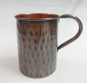 Service de tasse de Mule de moscou en cuivre martelé, ensemble de 2 verres en métal tasse en cuivre pur pour hôtel et Restaurant - Product Image 5