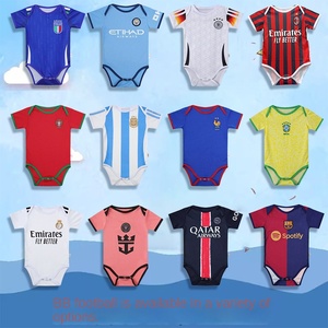ชุดรอมเปอร์ฟุตบอลเด็กวัย 9 เดือน ถึง 12 เดือน เสื้อเด็กอ่อนคุณภาพดี สวมใส่สบาย ชุดฟุตบอลเด็กแบบซับลิเมชั่นสำหรับเด็กทารก - Product Image 1