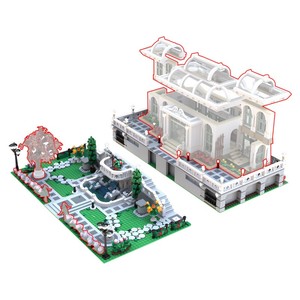 Funbuild sáng tạo đường phố xem gạch đồ chơi MOC-201703 lớn thực vật Cung điện vườn 21353 khối xây dựng mô hình khối thiết lập - Product Image 6