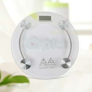 Hot 180 KG Circular Digital Glass Bathroom Scale Battery-Powered Body Weighing Scale - Product Image 4