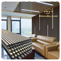 Panneau mural acoustique pour l'intérieur Panneaux d'insonorisation acoustique Panneaux décoratifs en bois pour murs