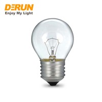 Ampoule incandescente G45 transparente, laiteuse, givrée, de forme ronde, E14 E27 B22 25W 40W 130V 240V, INC-G45