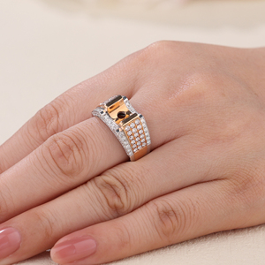 Joyería de oro de 18 quilates de lujo al por mayor, diseño personalizado con diamante blanco natural, certificado GIA, deslumbrante para hombres - Product Image 2