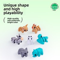 Трансграничный бестселлер: 3D-печатные мини-игрушки, многосуставные сборные фигурки животных, DIY-украшения для дома на праздники, для детей 0-3 месяцев, Китай