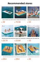 Plateforme aquatique gonflable en PVC pour extérieur, ponton de loisirs monté sur remorque, ponton de pêche flottant pour yacht en mer