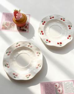 Set Moderno di Tazza e Piattino in Ceramica Porcellanata Isolante Eco-Friendly, Nuovo Stile Cinese Dipinto a Mano per Tè Pomeridiano e <span class=keywords><strong>Latte</strong></span> - Product Image 6