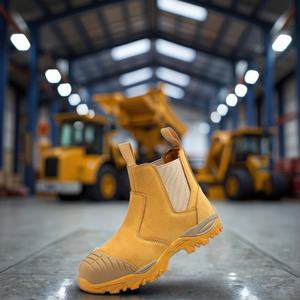 Chaussures de sécurité respirantes en caoutchouc EVA certifiées CE, d'origine australienne, à enfiler, avec protection en acier pour la pointe des pieds, pour la construction (vente en gros) - Product Image 6