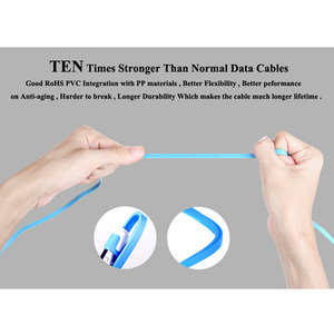 China Cheapest Colorful Flat Noodle Design Charging Cord Micro <strong>Usb</strong> Data <strong>Cable</strong> <strong>for</strong> Mobile Phone - Product Image 6