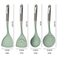 Ensemble de 8 ustensiles de cuisine en silicone, comprenant un passoire et une cuillère à soupe, pour la cuisine domestique, type spatule