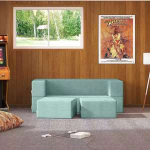 Fabricants personnalisés combinaison éponge pour petit <span class=keywords><strong>lit</strong></span> grands blocs <span class=keywords><strong>de</strong></span> construction pliants enfants paresseux épissage canapé avec <span class=keywords><strong>pied</strong></span> - Product Image 3