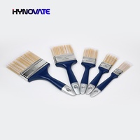 Pinceau de peinture à filament PET pur 100% bon marché d'usine ODM pinceaux muraux industriels bricolage OEM manche en plastique