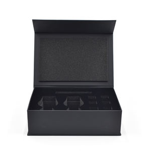Boîte Cadeau Noire Magnétique sur Mesure en Carton Rigide avec Insert en Mousse, Finition Mate, Échantillon Gratuit pour Vêtement Boîte Pliante - Product Image 5