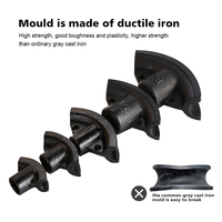 Workpro-machine de pliage de tuyaux hydrauliques électrique, type fendu, raboteuse manuelle, pour tuyaux