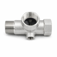 Katup Periksa Pegas SUS304 1" X 1" NPT Berulir Pencegah Aliran Balik Pipa Air
