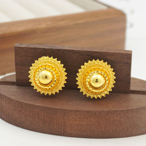 Collana e Orecchini Etiopi: Set di Gioielli Africani Placcati Oro da Festa, Accessori Eritrei per Ragazza - Product Image 4