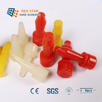 Accesorios de Montaje para Módulos de Criba de PU Resistentes al Desgaste, Piezas de Repuesto para Criba Vibratoria con Perno Extendido para Separación de Minerales