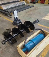 RIBETTER Promotion : Machine de forage de pieux vissés pour excavatrice, tarière et piqueuse CN SHN