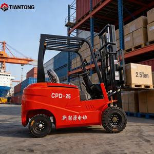 מלגזה חשמלית 2.5 טון, דרגה עליונה, גובה הרמה מתכוונן, סוללה בעלת עוצמה גבוהה, להעברת חומרים בפארק לוגיסטי - Product Image 2