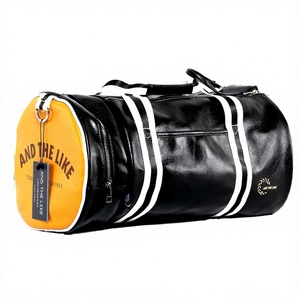 Wholesale Water Resistant PU Polyester Lining Retro Sport Training Gym <b>Duffel</b> <b>Bag</b> for Unisex Shoulder Adjustable Strap 20-30L - Product Image 2