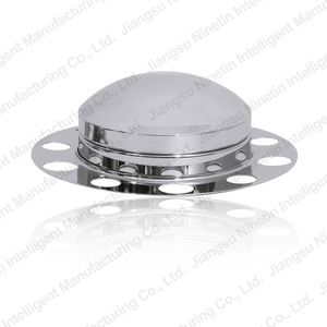 Nouveau Couvre-Essieu de Roue Avant de 22.5 Pouces, Acier Inoxydable Poli Miroir pour Semi-Camions, <span class=keywords><strong>Prix</strong></span> de Gros - Product Image 1