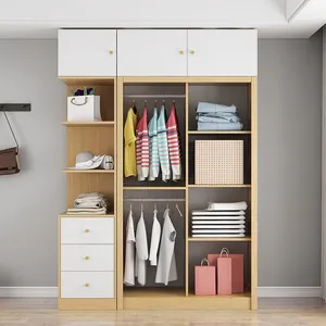 Op Maat Gemaakte Moderne Houten Houten Breedte 100Cm Kledingkast Voor Slaapkamer Garderobe