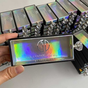 批发新款睫毛储物盒，带表壳和胶水定制标志貂皮睫毛包装光泽哑光层压 - Product Image 3