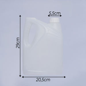 Bidón de Plástico HDPE Blanco de 4L, Resistente y Personalizado, con Tapa de Rosca, para Gasolina y Aceite de Motor - Product Image 3