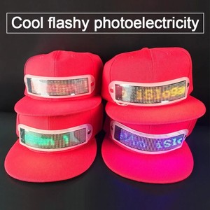 Mensaje jugando <span class=keywords><strong>LED</strong></span> gorra de béisbol de moda publicidad <span class=keywords><strong>LED</strong></span> de publicidad tapa - Product Image 4