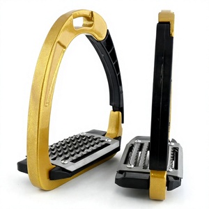 High Quality Lightweight Magnetic Safety Stirrups Breakaway Jointed Design Tilted Base Foot Release Horse Riding Gear - Product Image 1