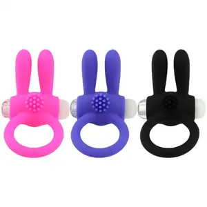 New Fashionable Rabbit Vibrating G Spot Cock Ring Delay Lasting With Clitoral Vibrator For Men Sex Toy