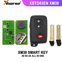 Version Globale Xhorse XM38 Clé Intelligente Télécommande 4D 8A 4A Tout-en-un XSTO03EN Télécommande Auto pour Toyota/Lexus