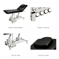 Table de Soin Électrique Réglable en Hauteur avec Télécommande, Appui-tête Amovible et Trou d'Aération pour Soins du Visage, Salon, Spa, Tatouage