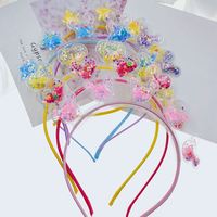 Bandeau à nœud en paillettes transparentes étoilées, bandeau à paillettes mignon pour enfants, accessoires pour cheveux d'enfants