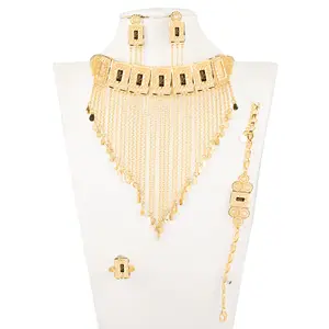 wedding decoration Gold Plated jewelry pendants for necklace Women jewelry dubai jewelry set