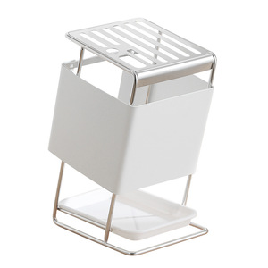 Ripai Stainless Steel Knife Holder 7Pcs Knife <b>Storage</b> Rack With Tray For Kitchen Utensils - Product Image 2