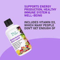 Service personnalisé de liquide oral multivitaminé pour booster l'énergie avec du liquide oral de vitamine K2 à base d'aliments entiers
