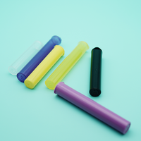 Tube à ouverture facile pour échantillons cosmétiques, tube en plastique PP avec couvercle à charnière, impression de logo couleur personnalisée pour la beauté