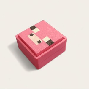<span class=keywords><strong>Porte</strong></span>-clés Pixel Cube Clicker Fidget, Mini Bloc Personnage Bouton Mécanique Jouet Anti-Stress Pendentif Sac Décoration - Product Image 6