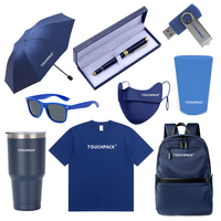 Kit de Aniversario de Empresa, Camiseta Polo con Logotipo Personalizado, Gorra, Bolsa de Mano, Cuaderno, Vaso Térmico, Set de Regalo Corporativo