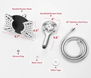 2 в 1 съемная Душевая насадка с 9 распылителем - Product Image 5