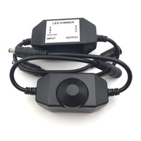 Sortie d'usine DC12V contrôleur en ligne manuel gradateur LED couleur unique pour le réglage de la luminosité des lumières LED
