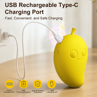 App-Fernbedienung G-Punkt Vibrator Weiches Silikon Mango Banane USB Wiederaufladbar IPX6 Wasserdicht für Frauen und Männer
